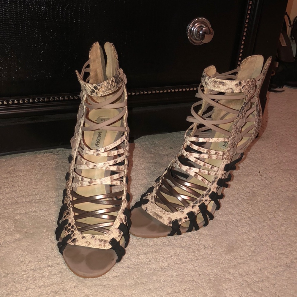 SOLD - Steve Madden Snake Sandals Size: 10